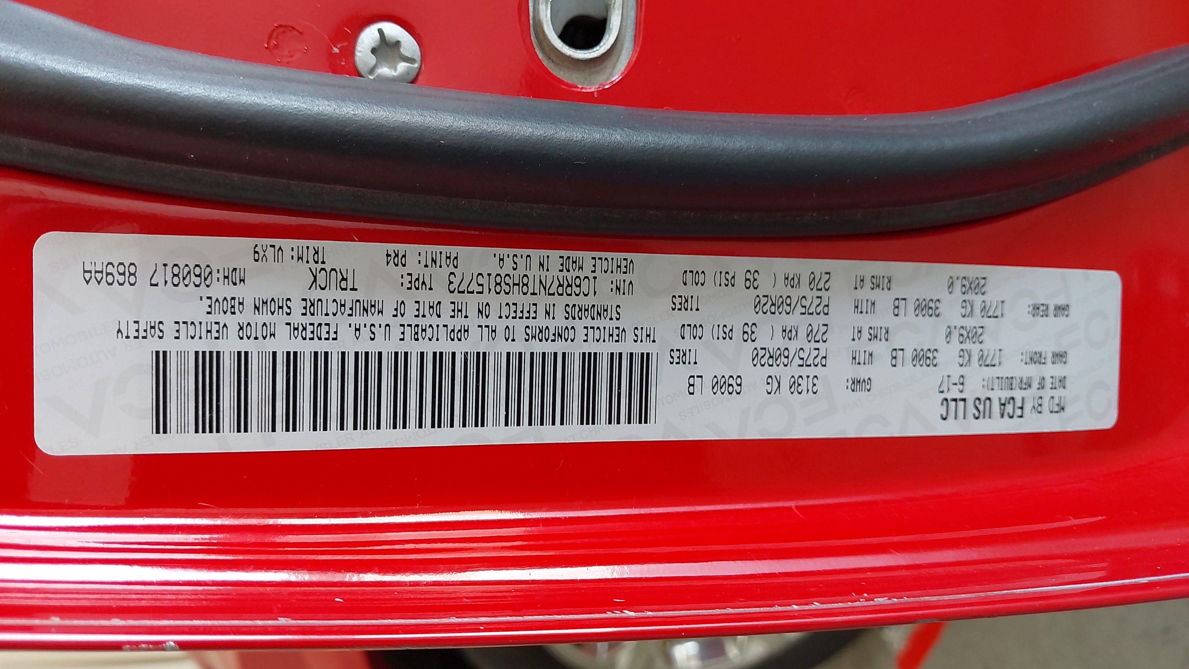 2017 RAM 1500 Laramie Crew Cab 4x4 5'7" Box