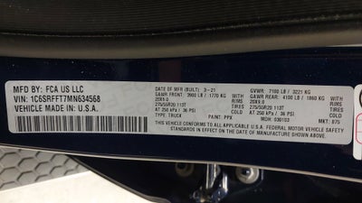 2021 RAM 1500 Big Horn Crew Cab 4x4 5'7" Box