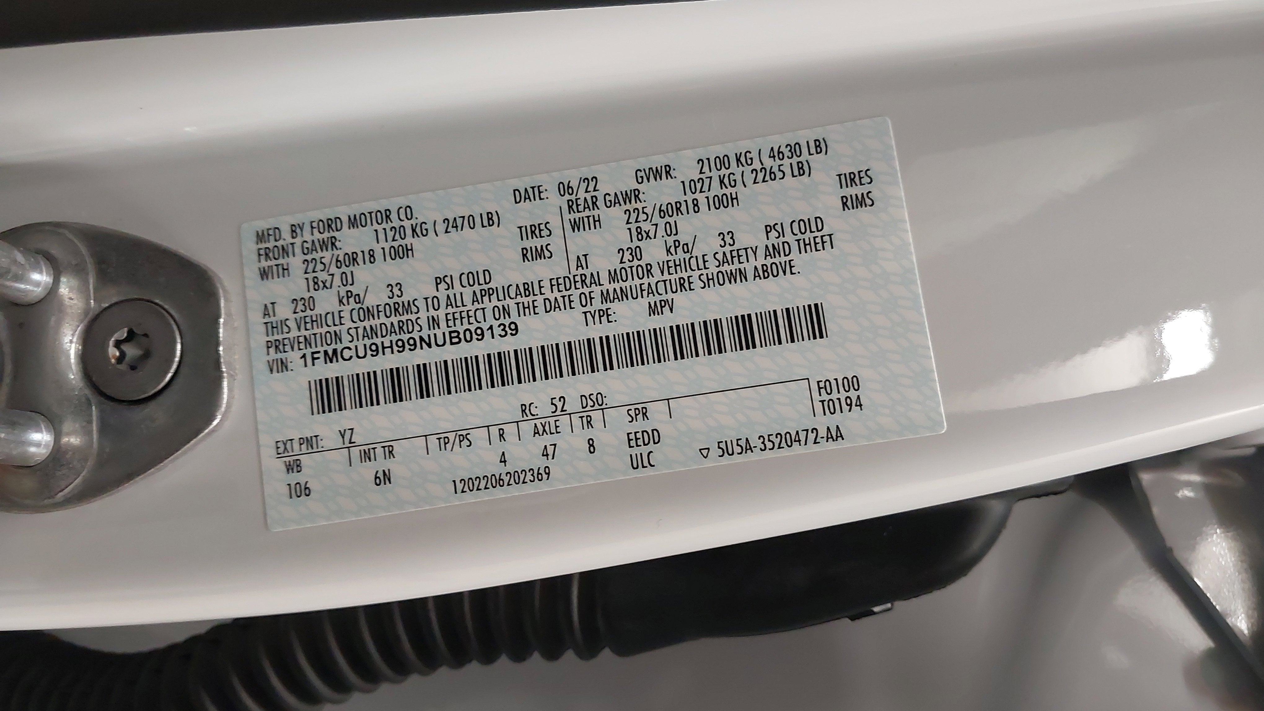 2022 Ford Escape SEL