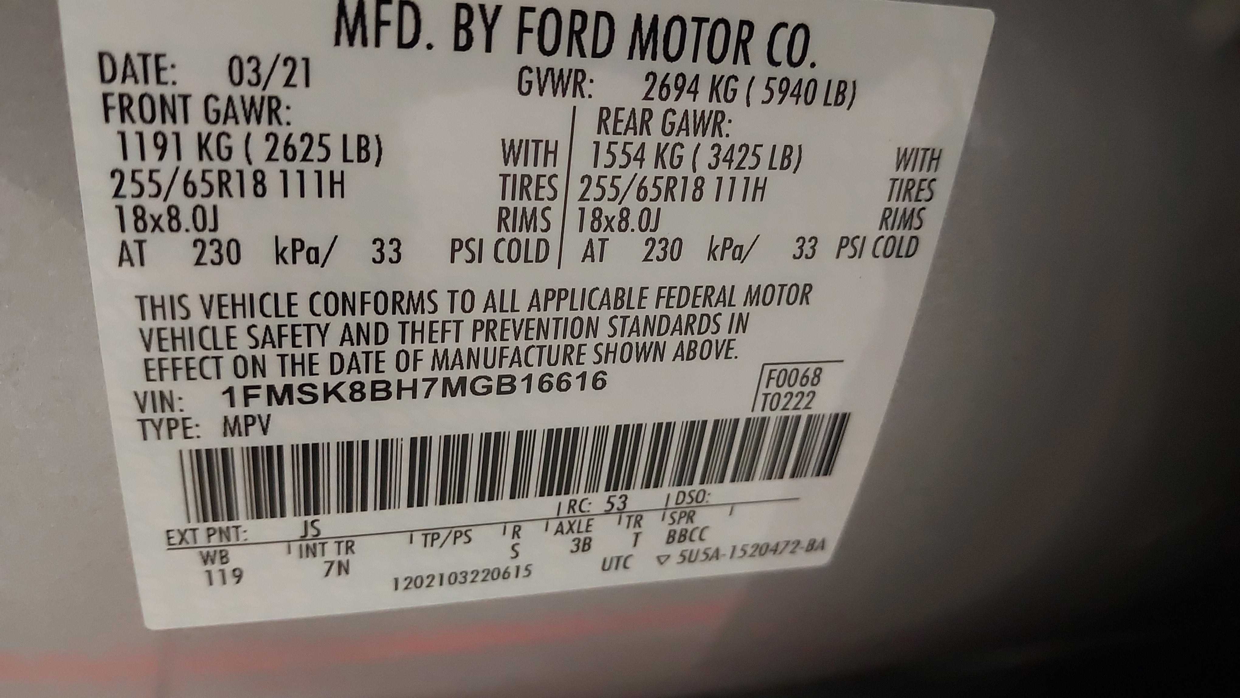 2021 Ford Explorer Base