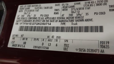 2016 Ford F-150 LARIAT