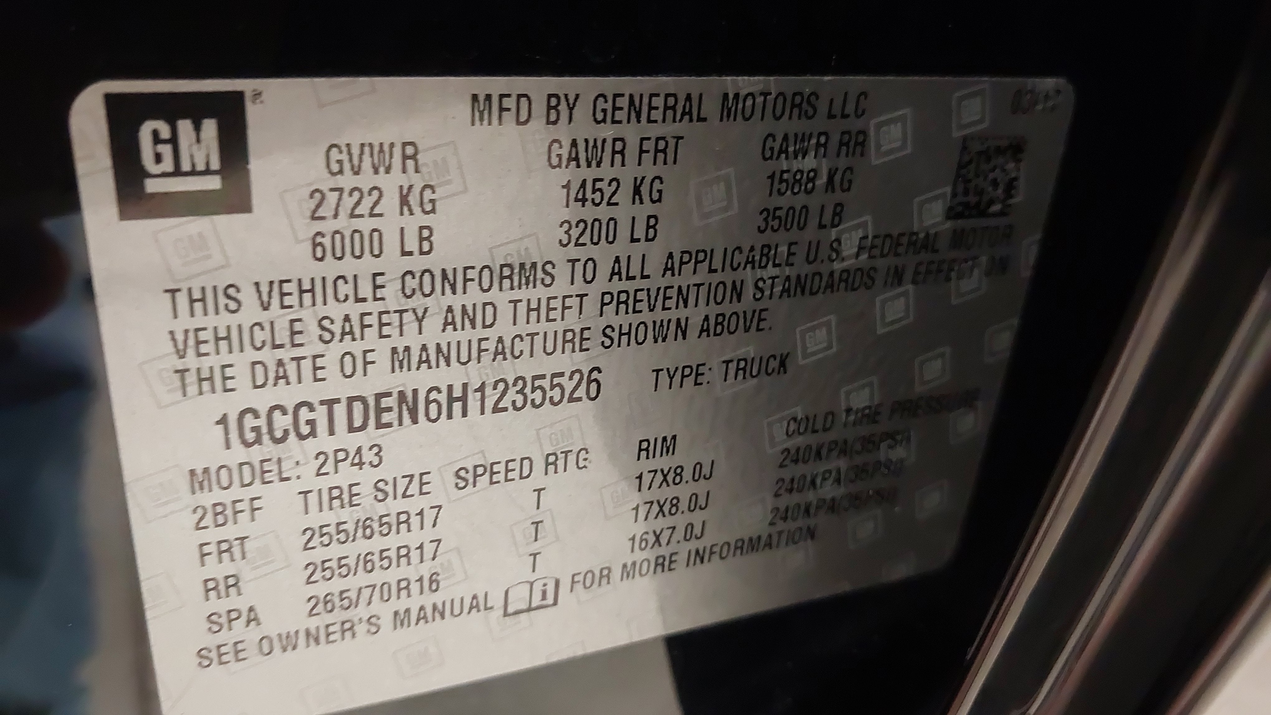 2017 Chevrolet Colorado 4WD Z71