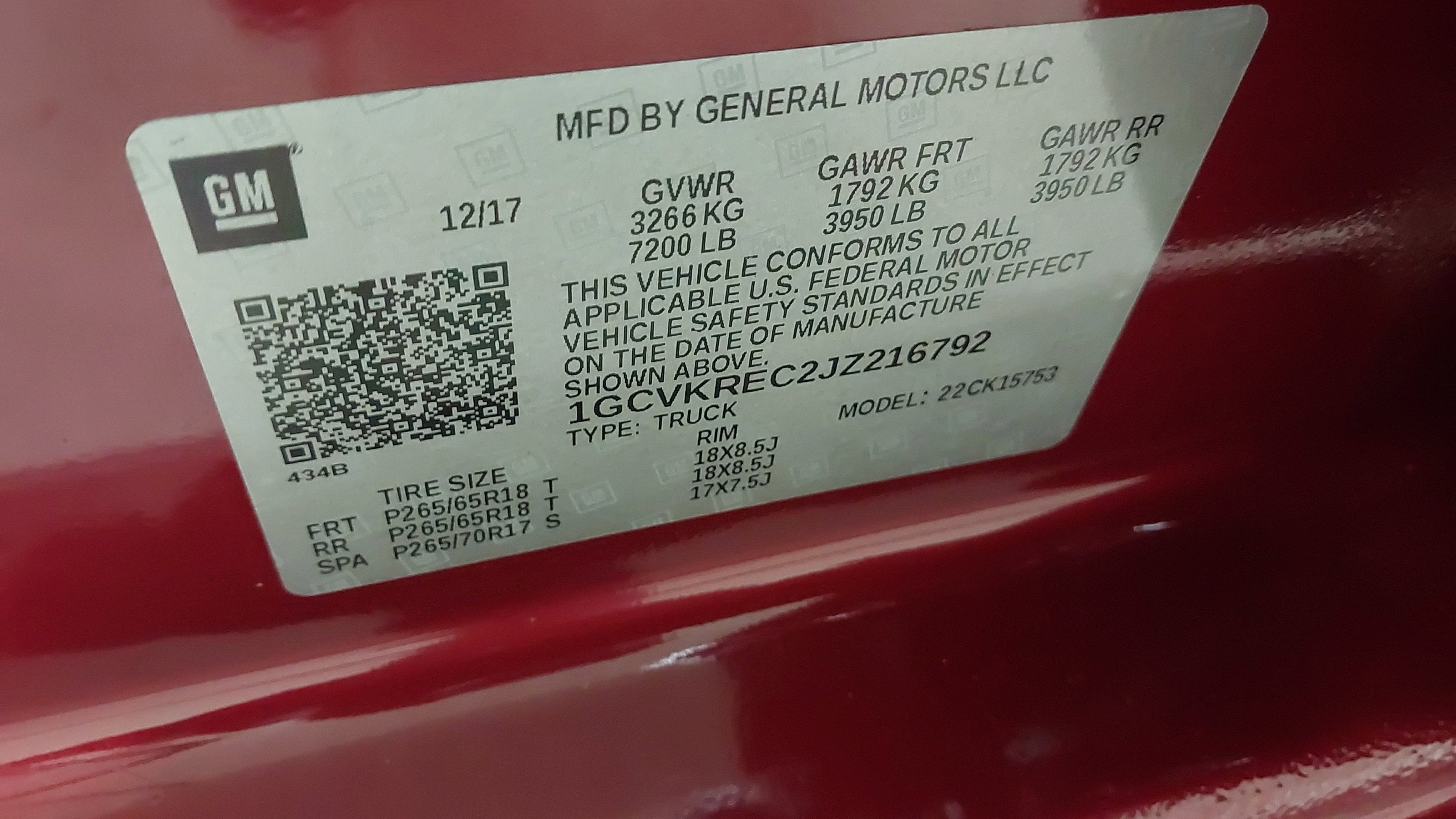 2018 Chevrolet Silverado 1500 LT