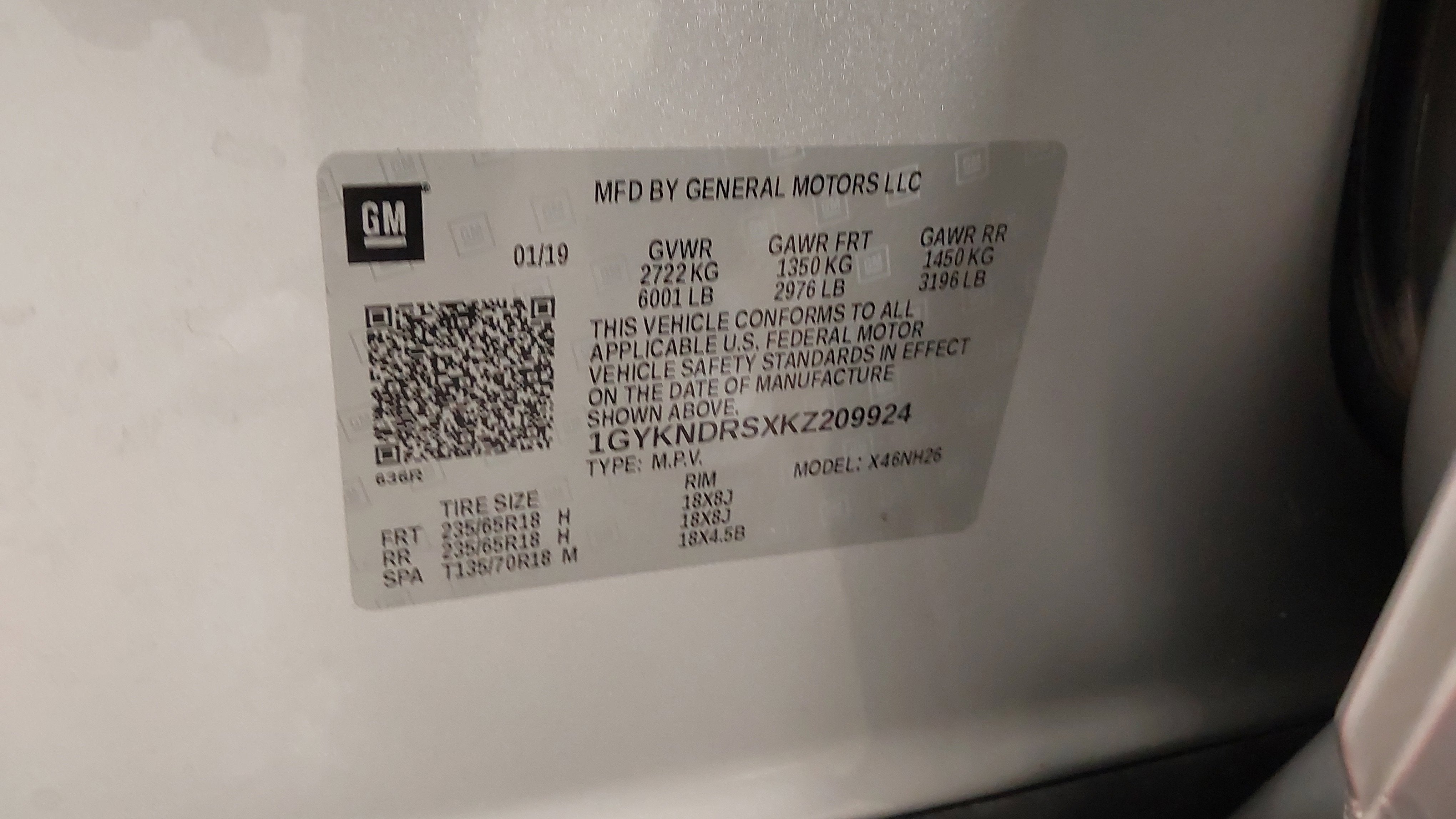 2019 Cadillac XT5 Luxury AWD