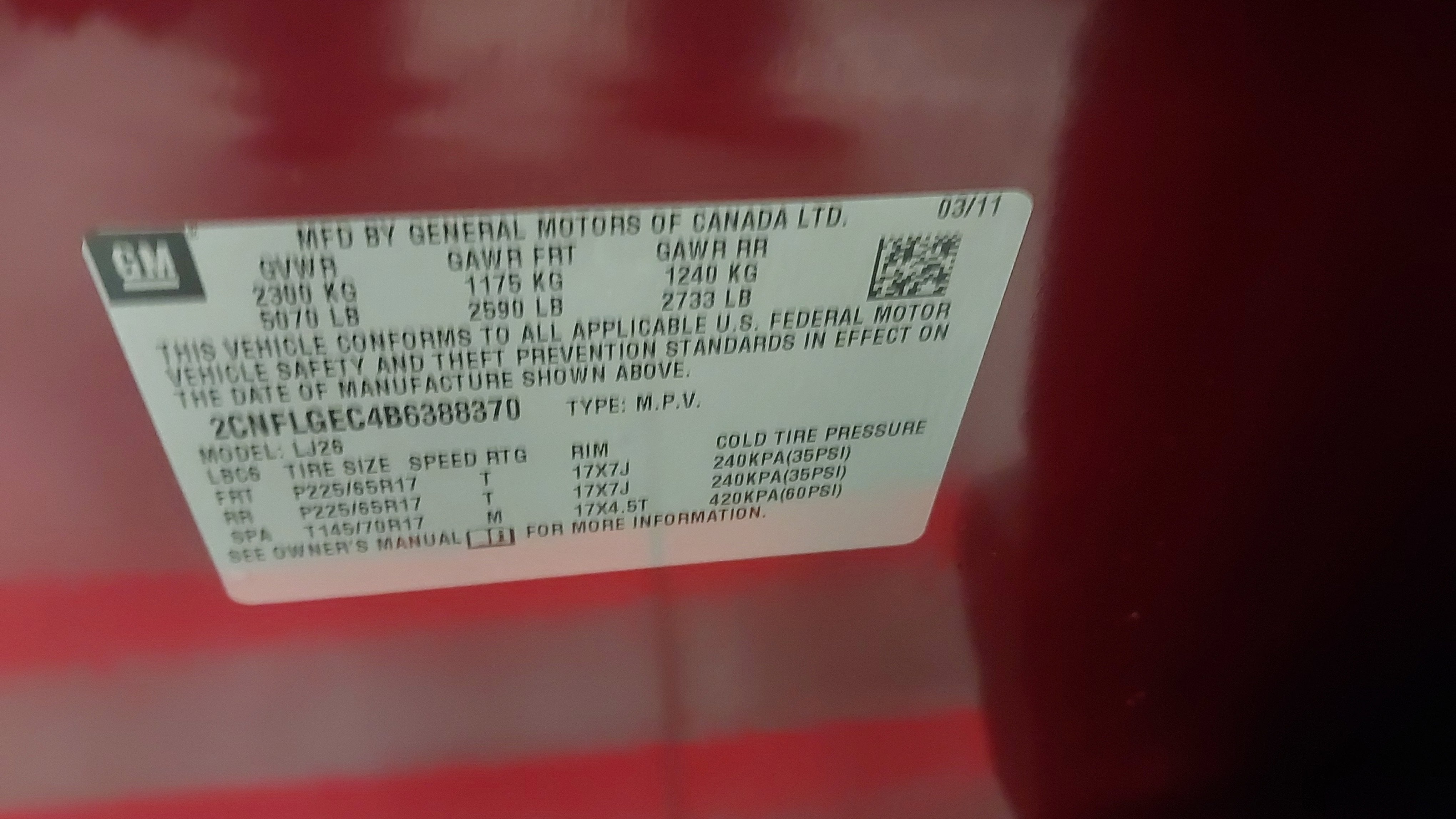 2011 Chevrolet Equinox LTZ