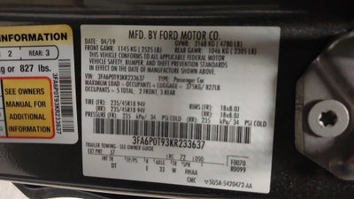 2019 Ford Fusion SE