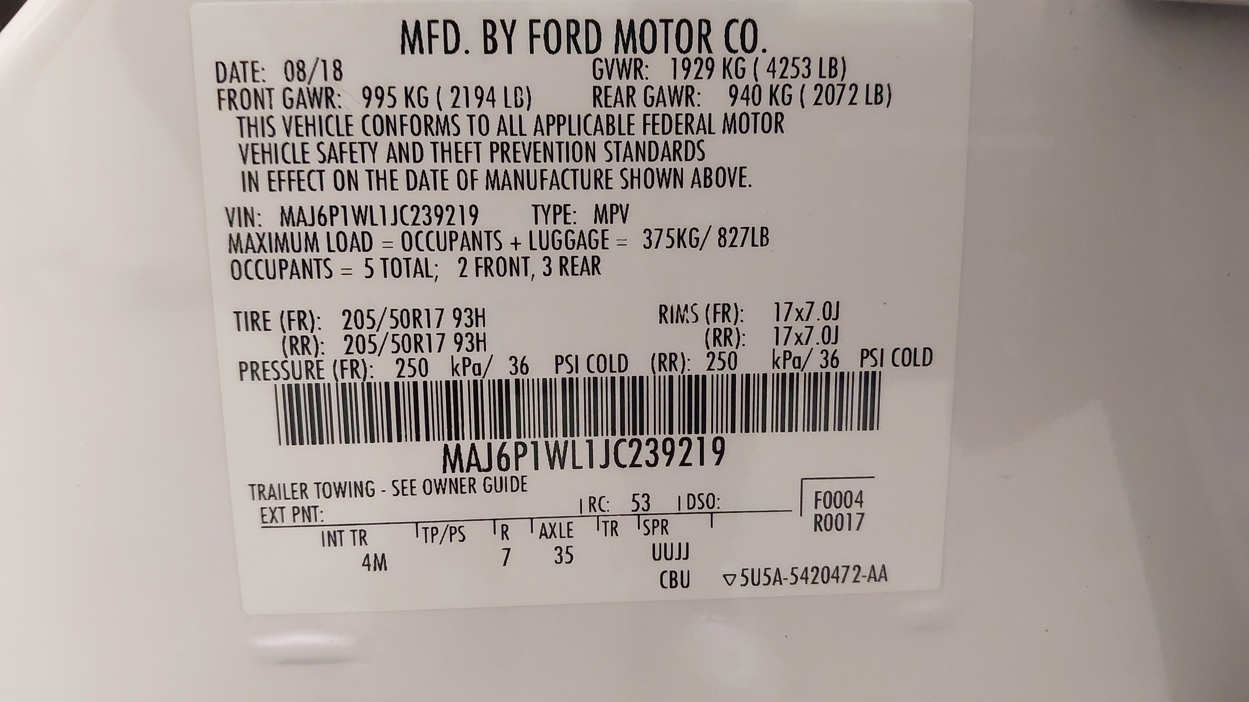 2018 Ford EcoSport Titanium
