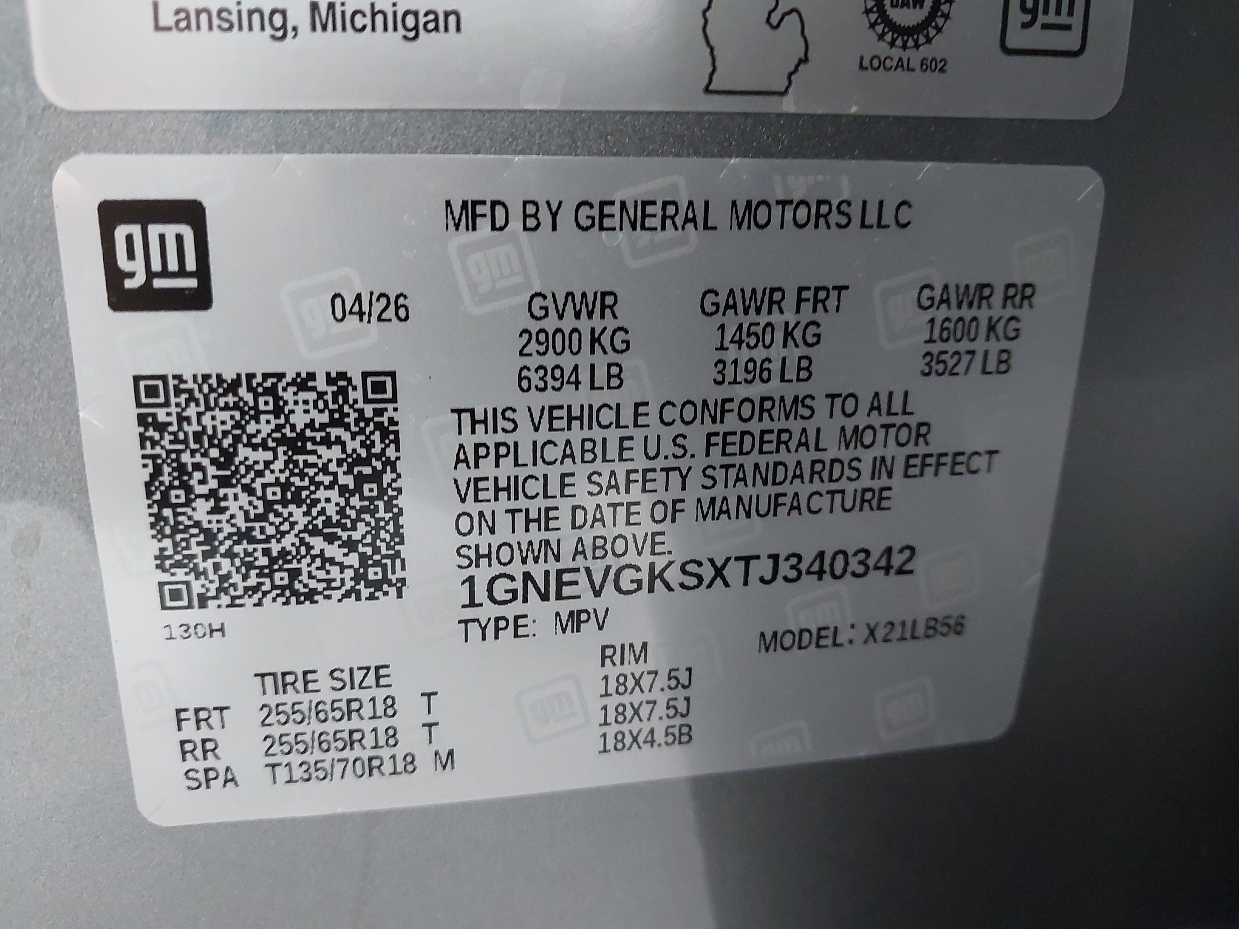 2026 Chevrolet Traverse LT