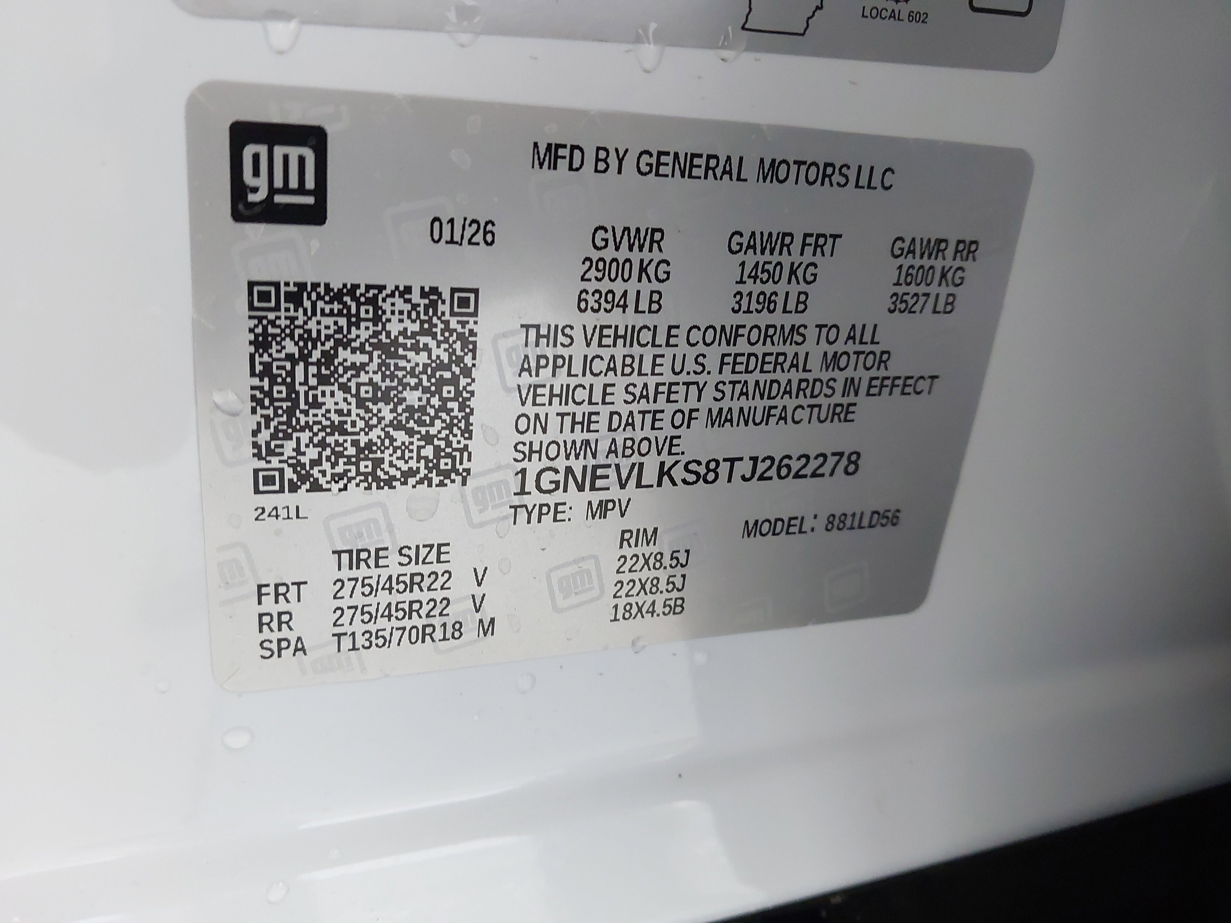 2026 Chevrolet Traverse RS