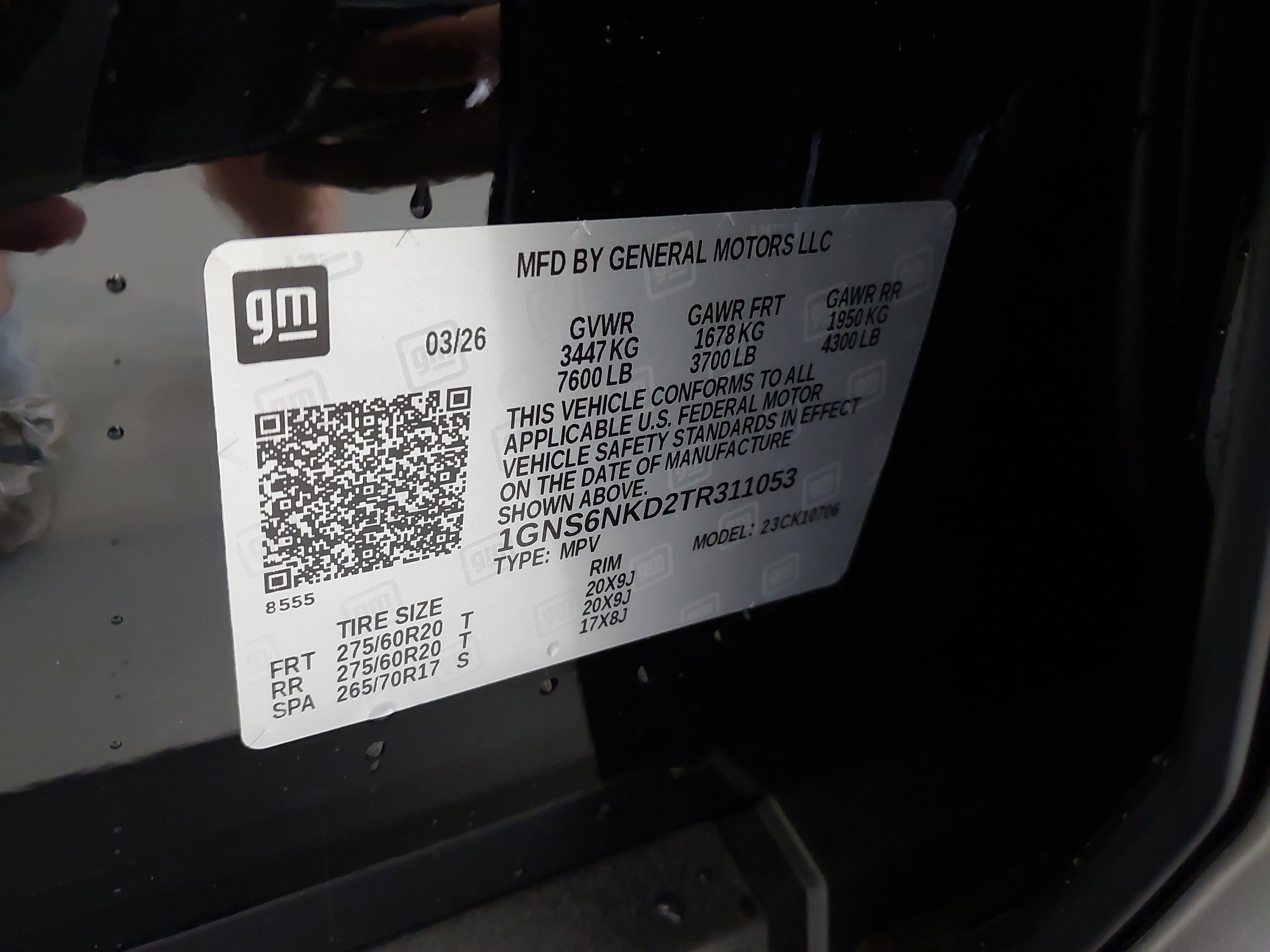 2026 Chevrolet Tahoe LT