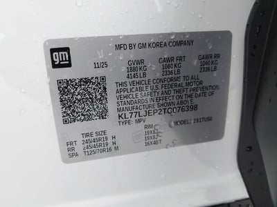 2026 Chevrolet Trax 2RS