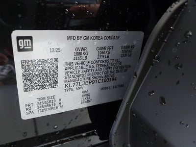 2026 Chevrolet Trax 2RS