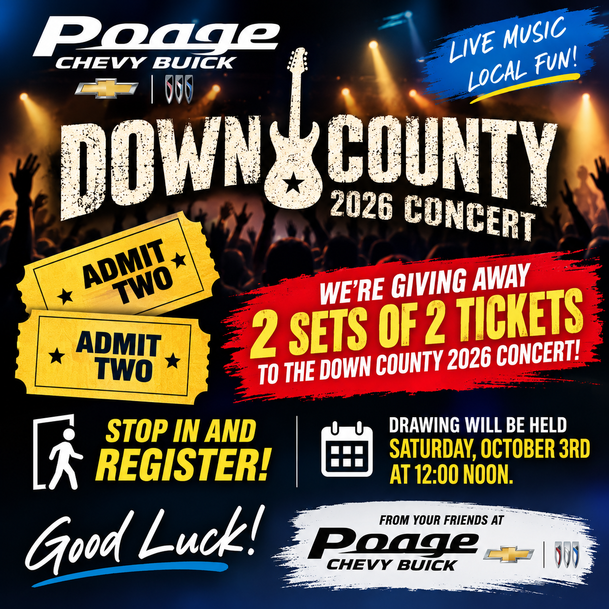 Down Country ticket giveaway in Hannibal MO